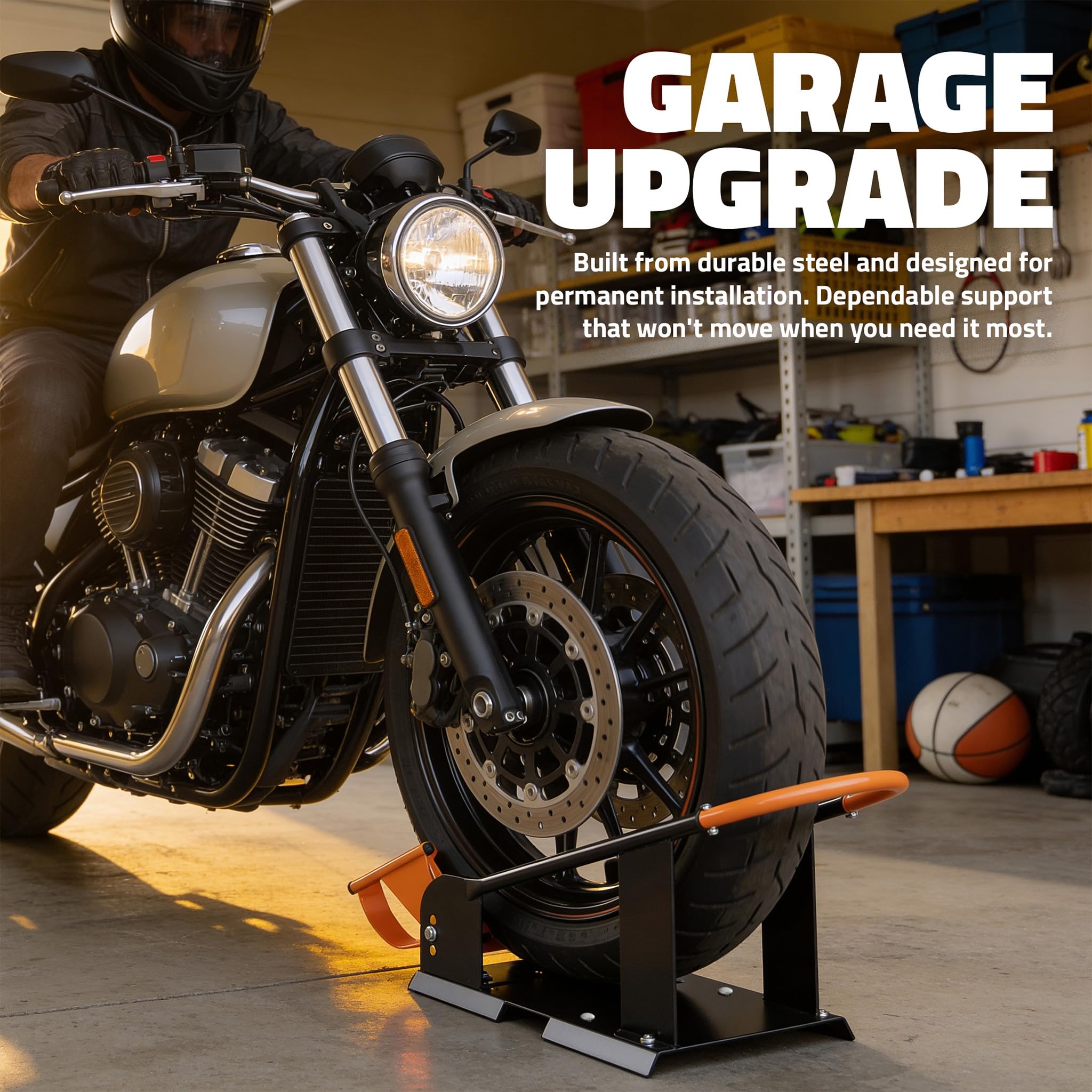 Mockins installed in truck bed holding two bikes to maximize trailer space