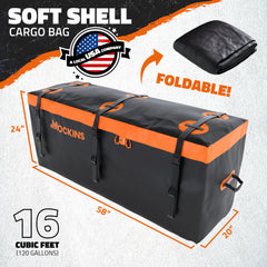 Mockins bag sitting in truck bed offering added protected storage for gear