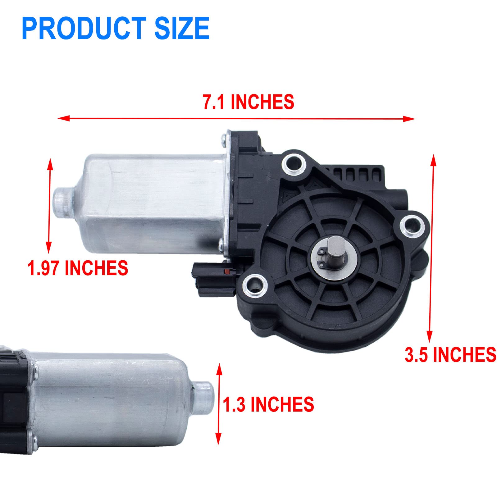 MOCW side detail of motor housing showing durable construction benefit