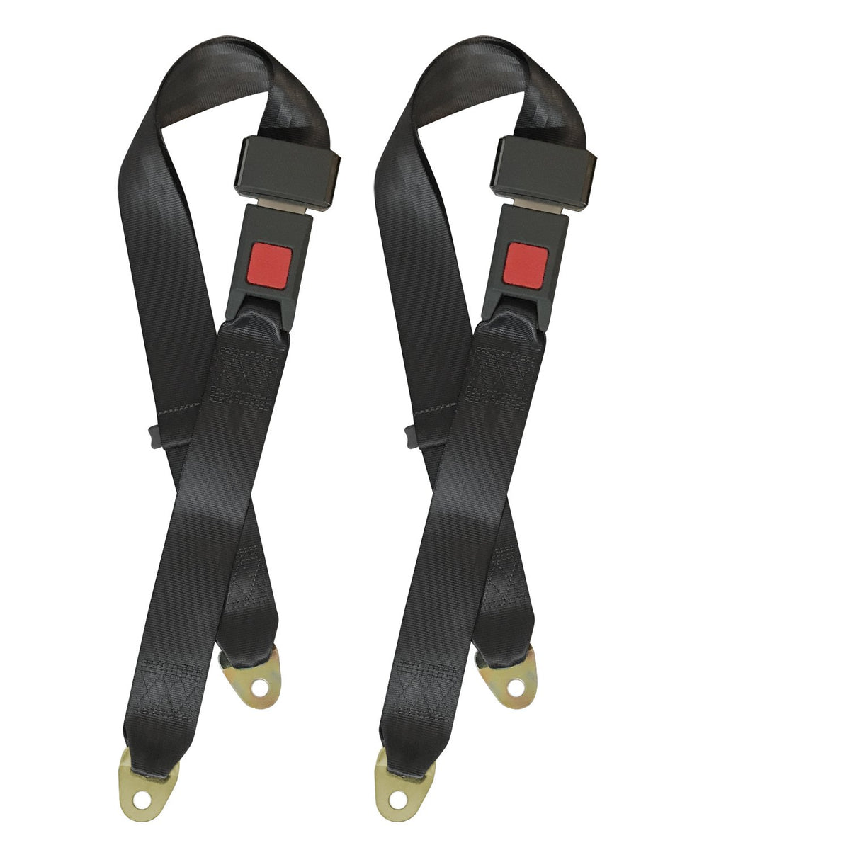 MOHEEN front view of lap seat belt showing full strap and buckle for reliable safety