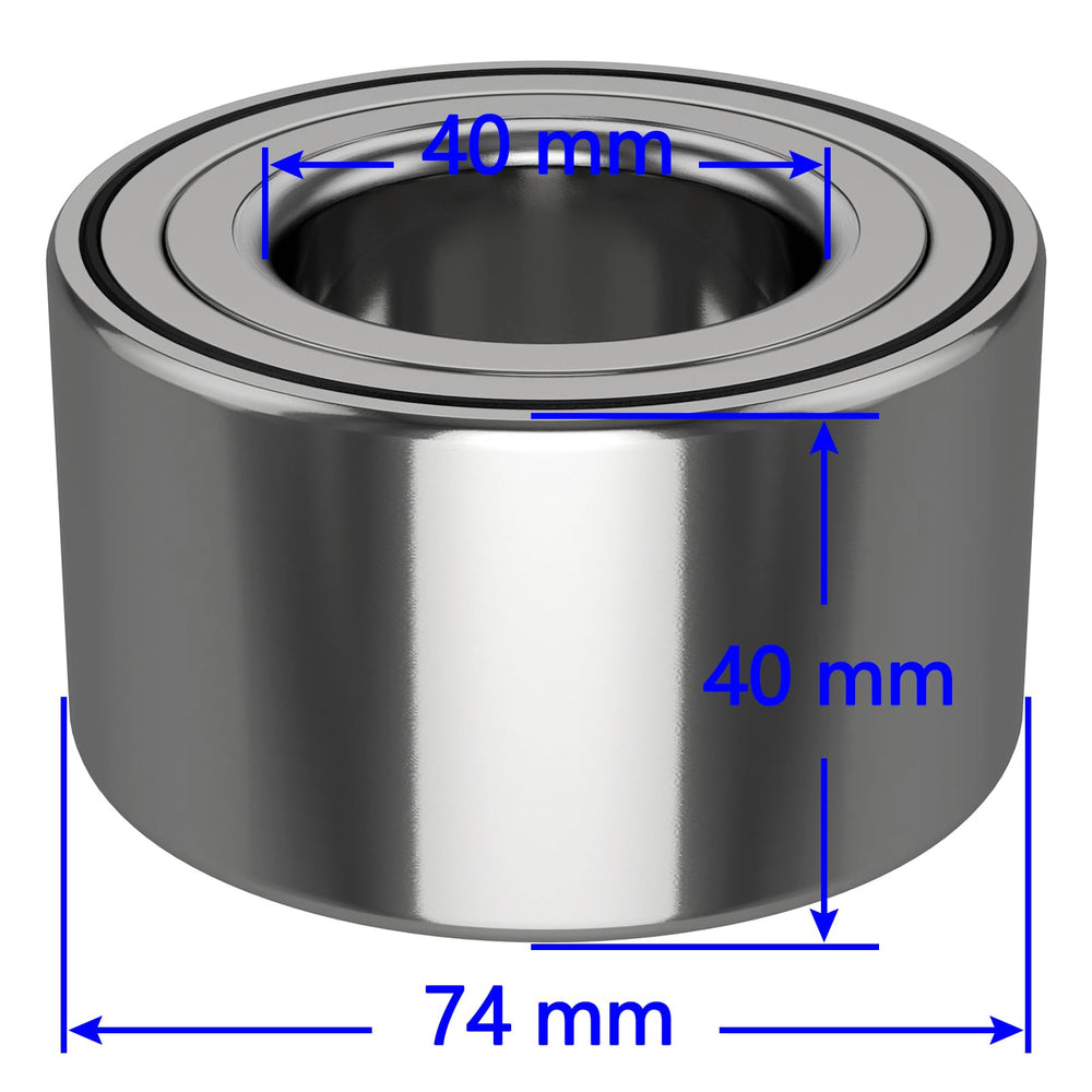 Moker front bearing installed in Polaris Ranger hub demonstrating fit accuracy