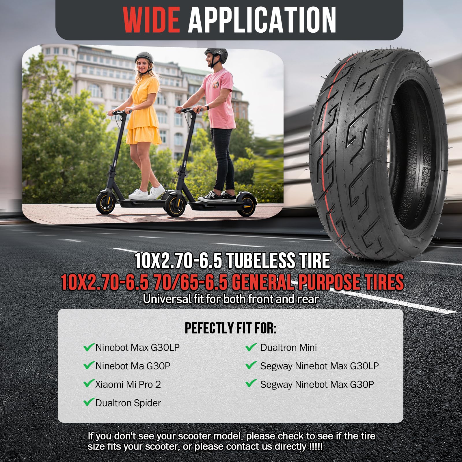 Molibisty tire on an urban scooter illustrating confident commuting benefit