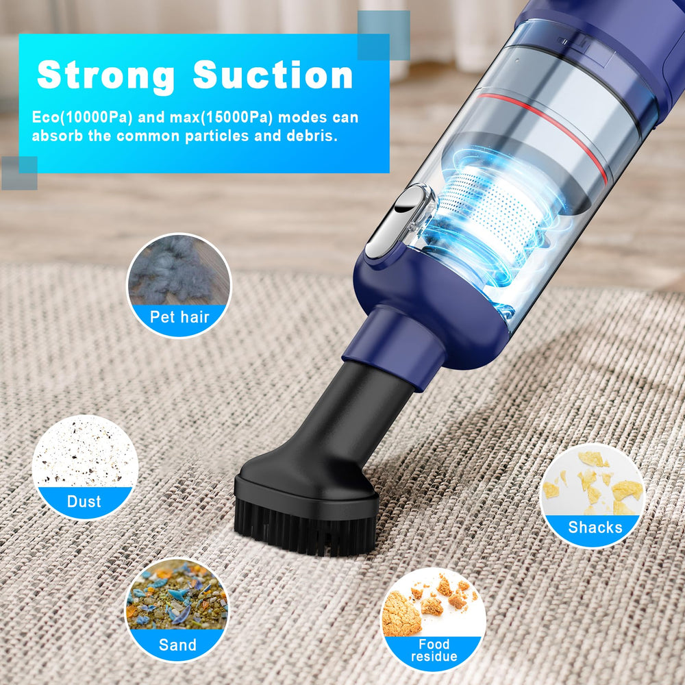 MONOZEL brushless motor closeup highlighting durable design and reliable suction