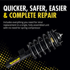 Monroe upper strut mount detail demonstrating improved steering and reduced NVH