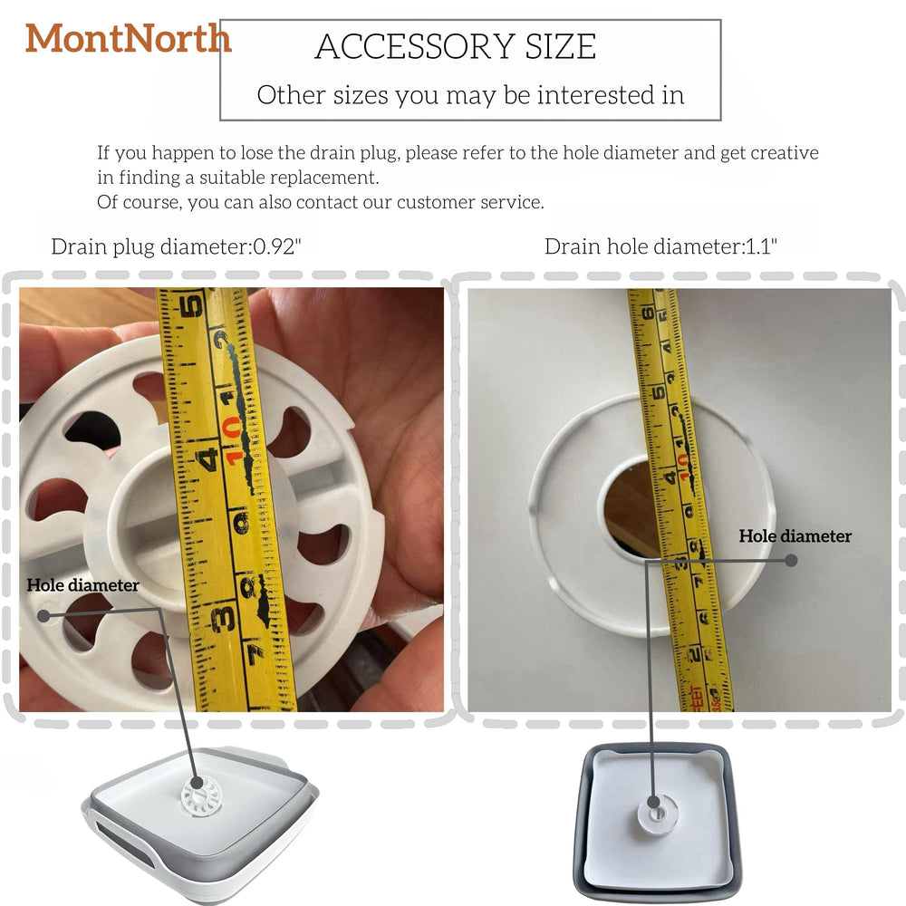 MontNorth basin on campsite table showing portable outdoor utility