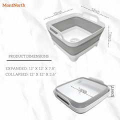 MontNorth collapsed profile saving storage space and packing convenience