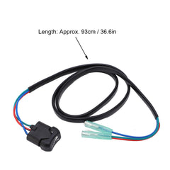 Moofey tilt switch cable showing full 93cm length for correct routing