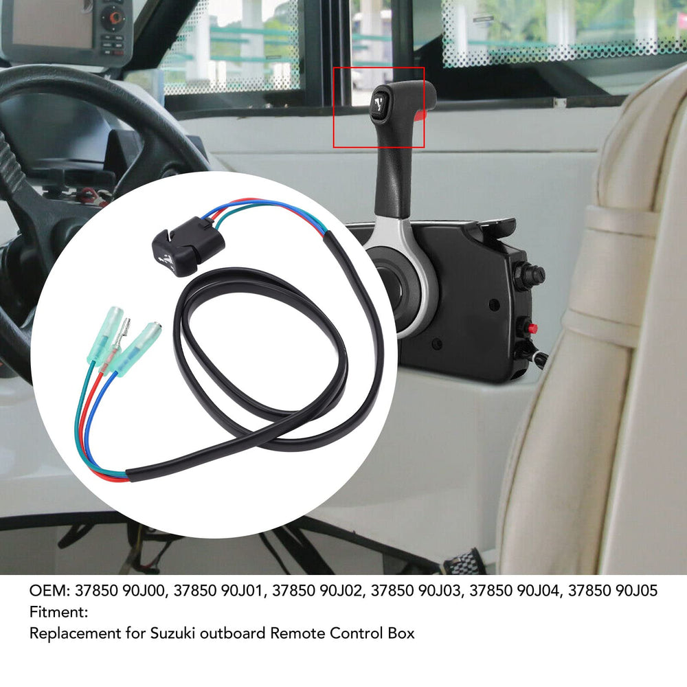 Moofey switch installed inside remote control box restoring trim control