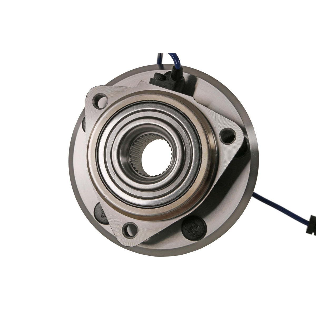 MOOG 513272 front view showing hub flange and mounting holes for easy fit