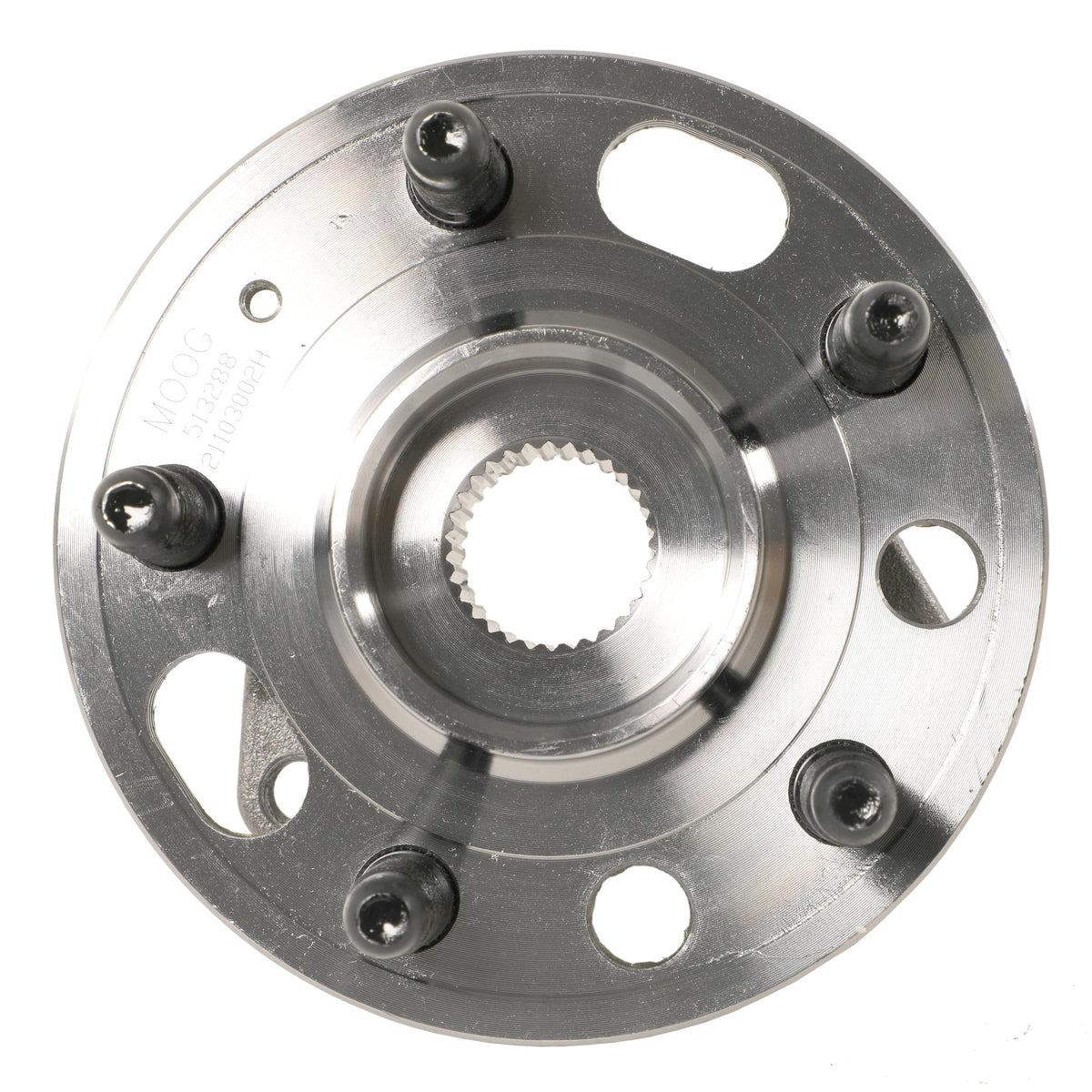 MOOG 513288 front hub assembly in packaging showing ready-to-install convenience