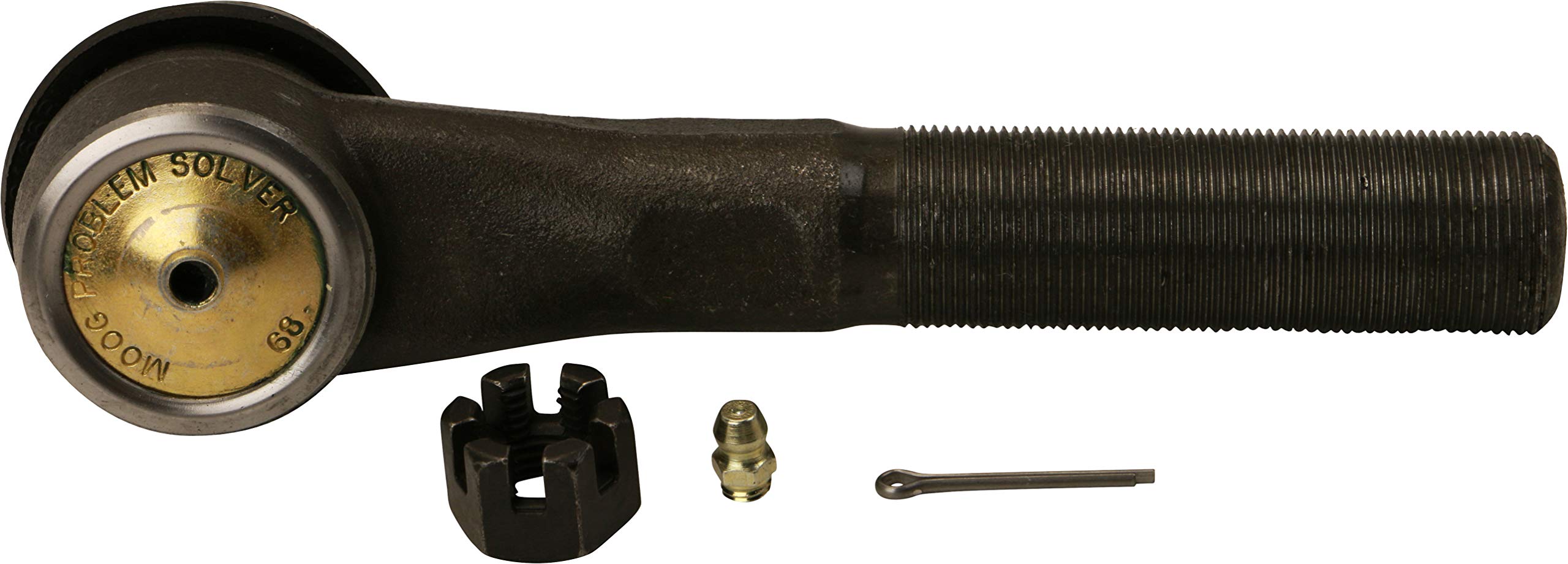 MOOG ES3624 closeup of ball joint demonstrating durable construction and reliability