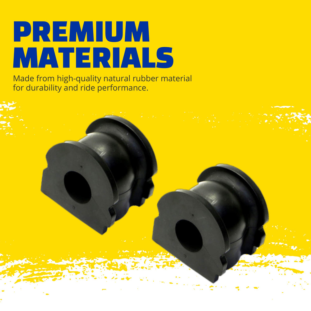 MOOG bushing installed on F-150 front axle demonstrating secure handling