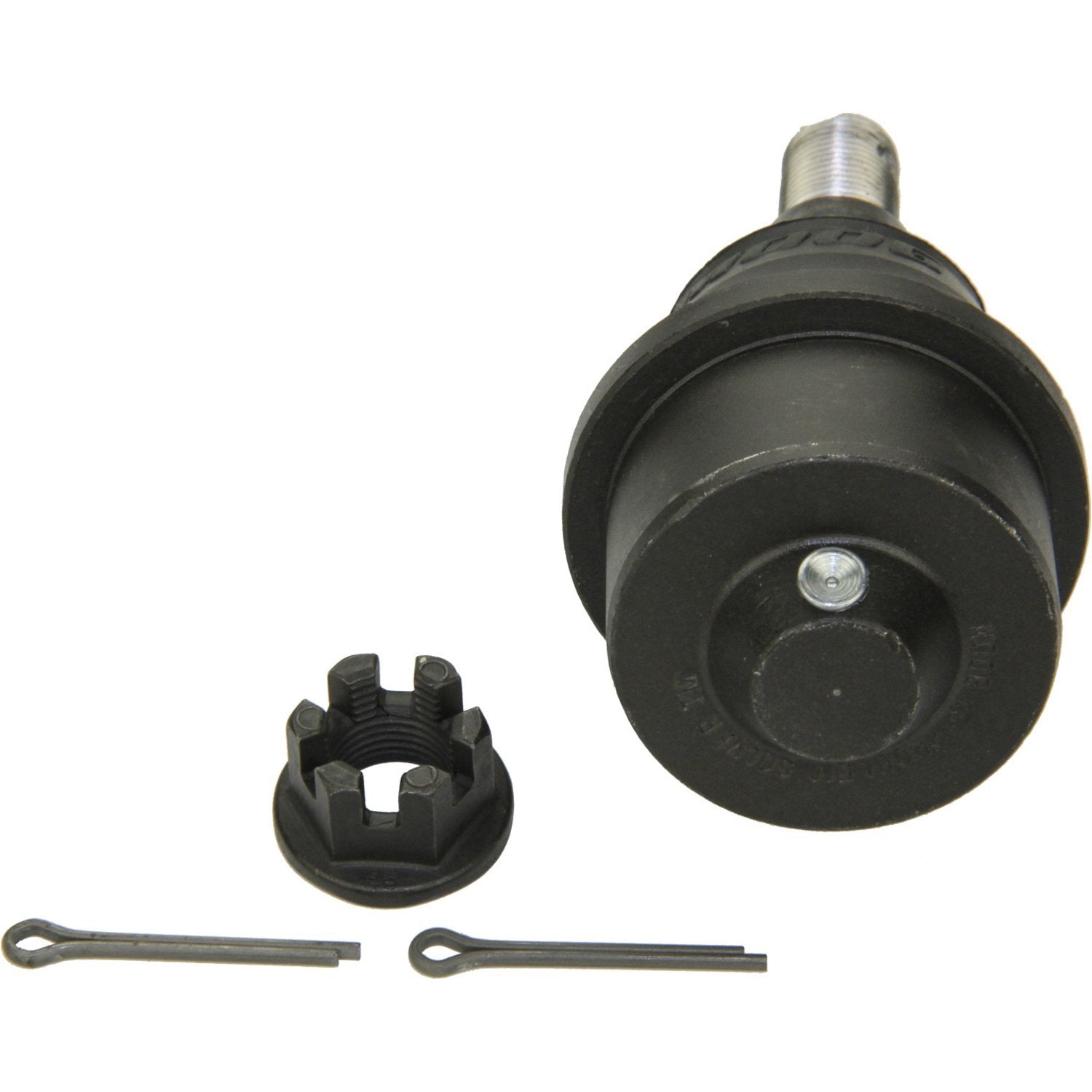 MOOG close-up of stud and thread for precise fit and reliable steering