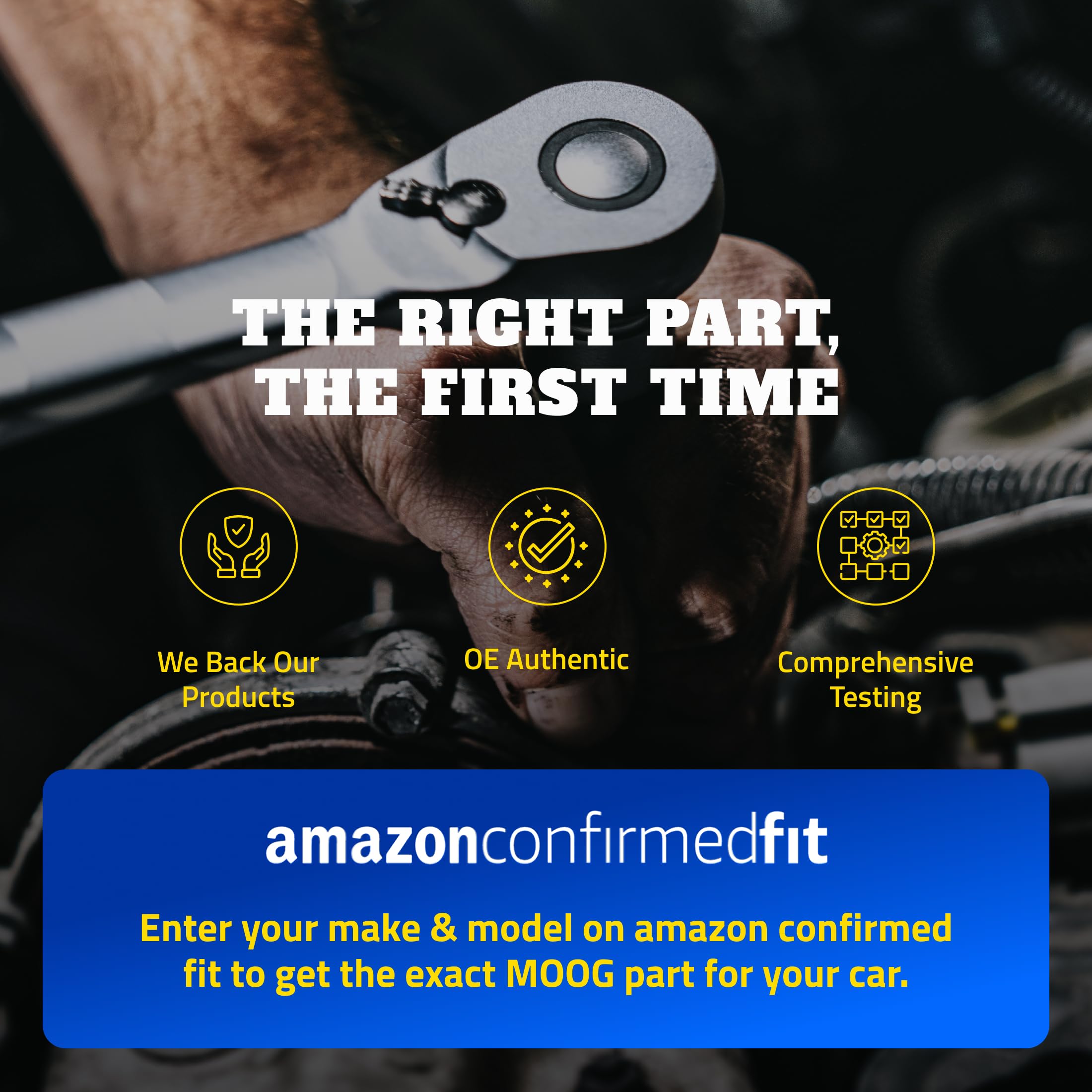 MOOG anti-corrosion finish on joint surface protecting against rust and wear