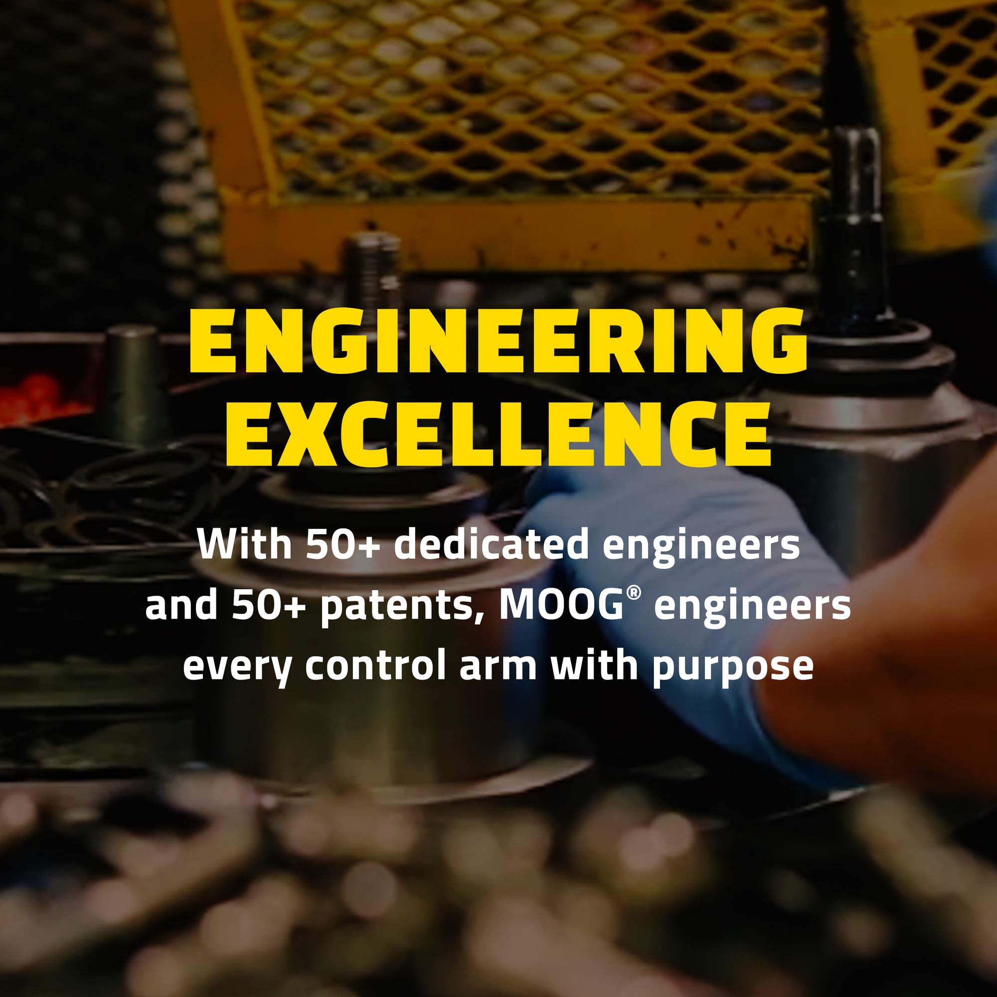 MOOG RK643074 on truck in motion showing improved steering confidence