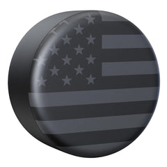 MOONET front view showing American flag cover protecting spare tire