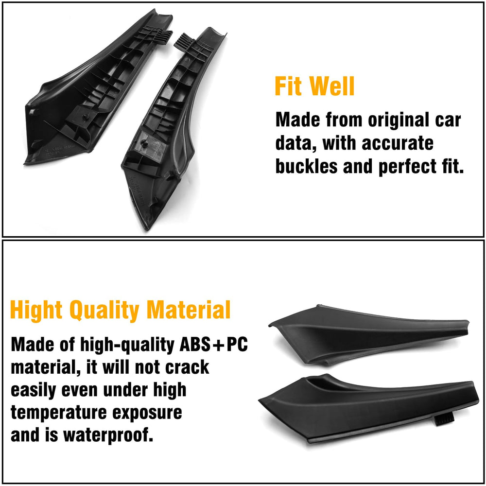 Moonlinks cowl cover beside ruler showing correct OEM-fit dimensions