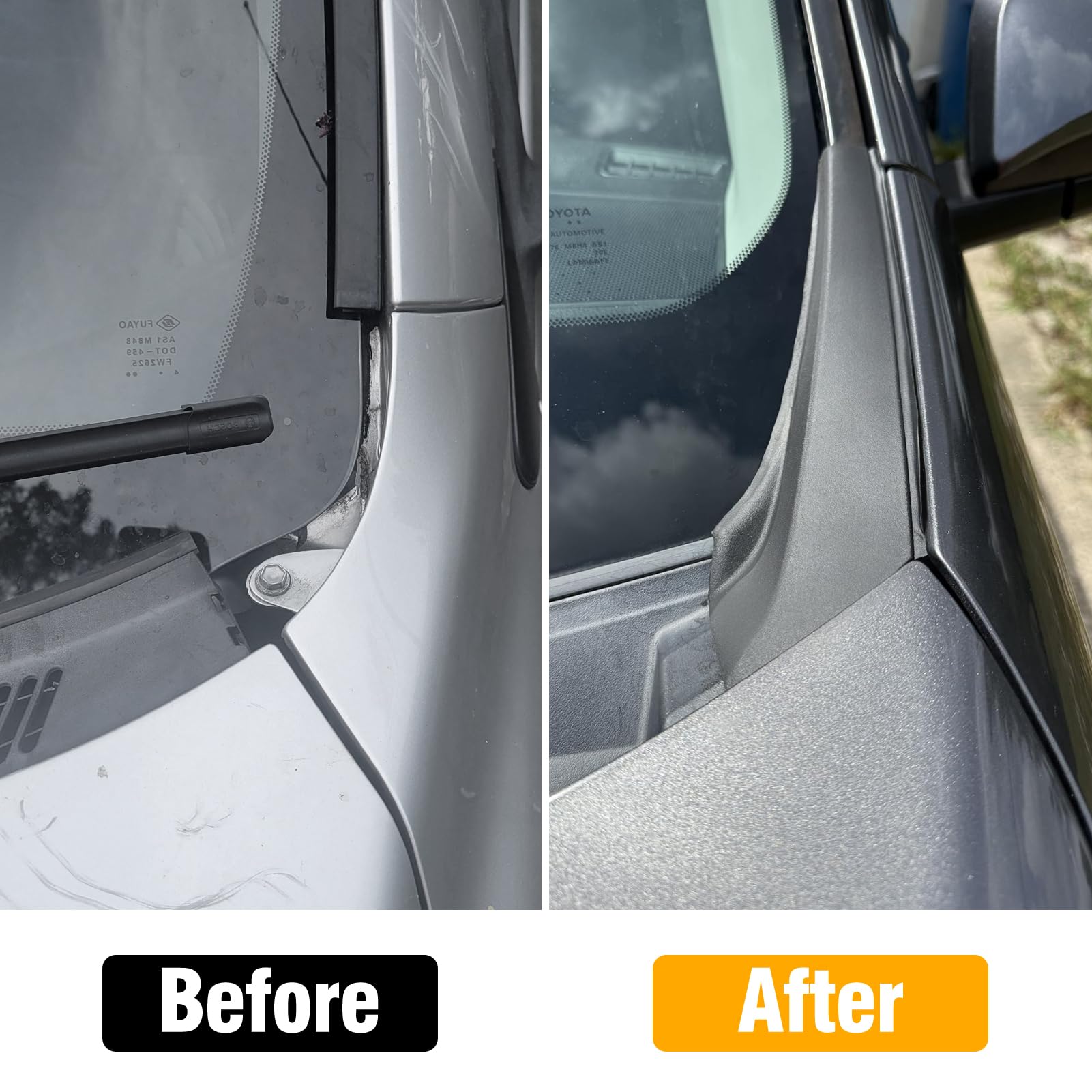 Moonlinks front cowl cover front view matching Toyota RAV4 contours