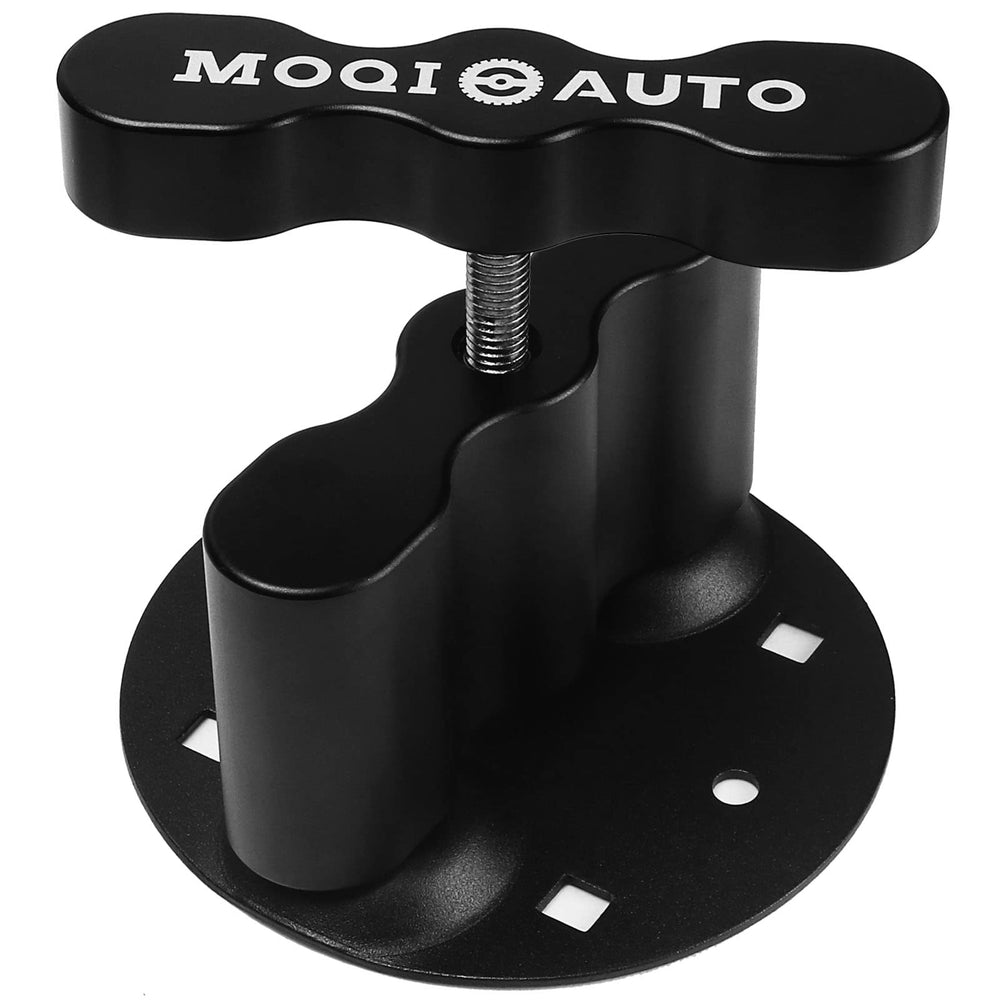 MOQIauto RX-PM front view showing sturdy aluminum mount for secure packs