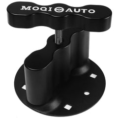 MOQIauto RX-PM front view showing sturdy aluminum mount for secure packs