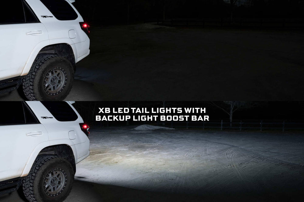 Morimoto backup light boost bar scale next to ruler clarifying compact dimensions