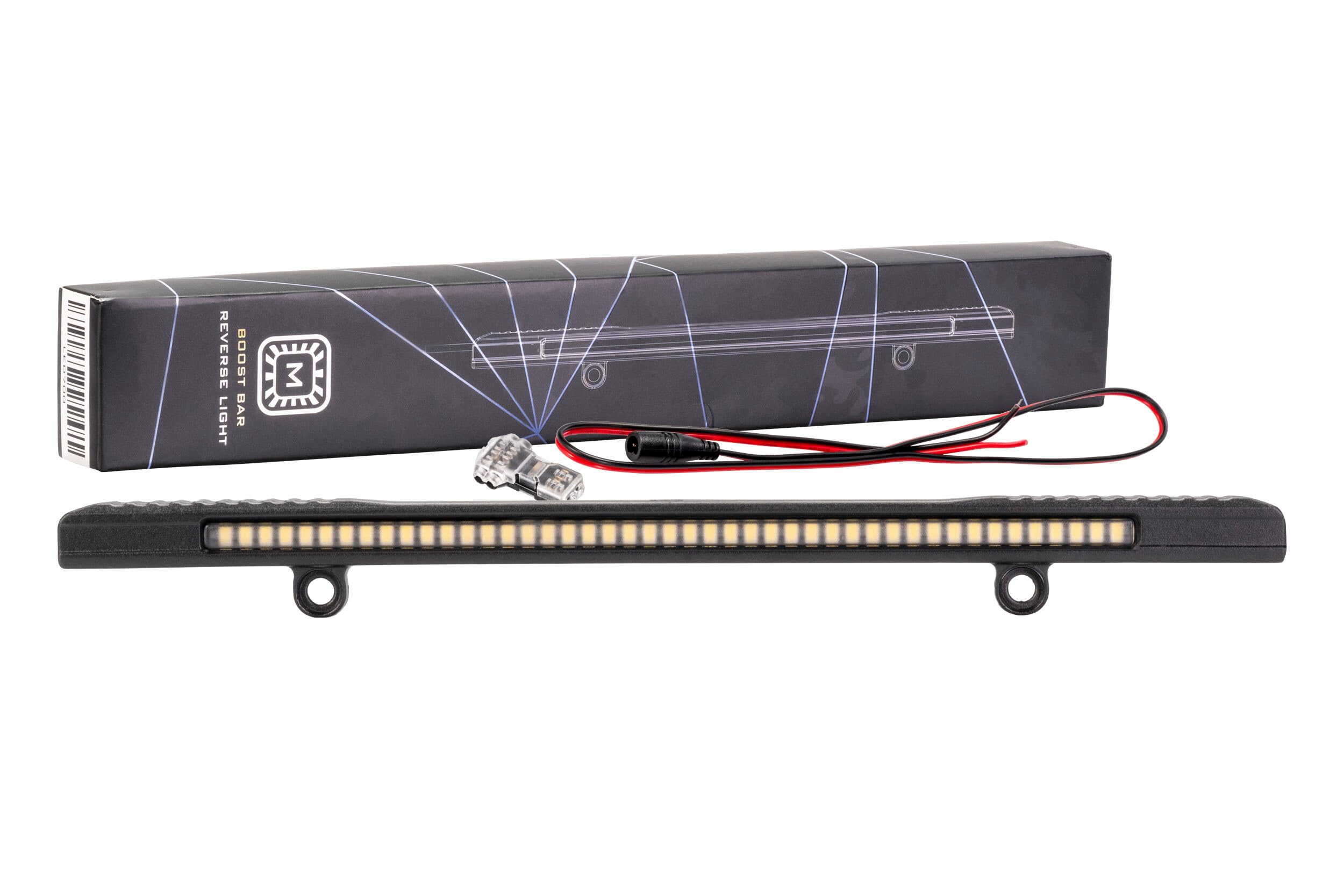Morimoto backup light boost bar side profile highlighting low-profile fit and durability