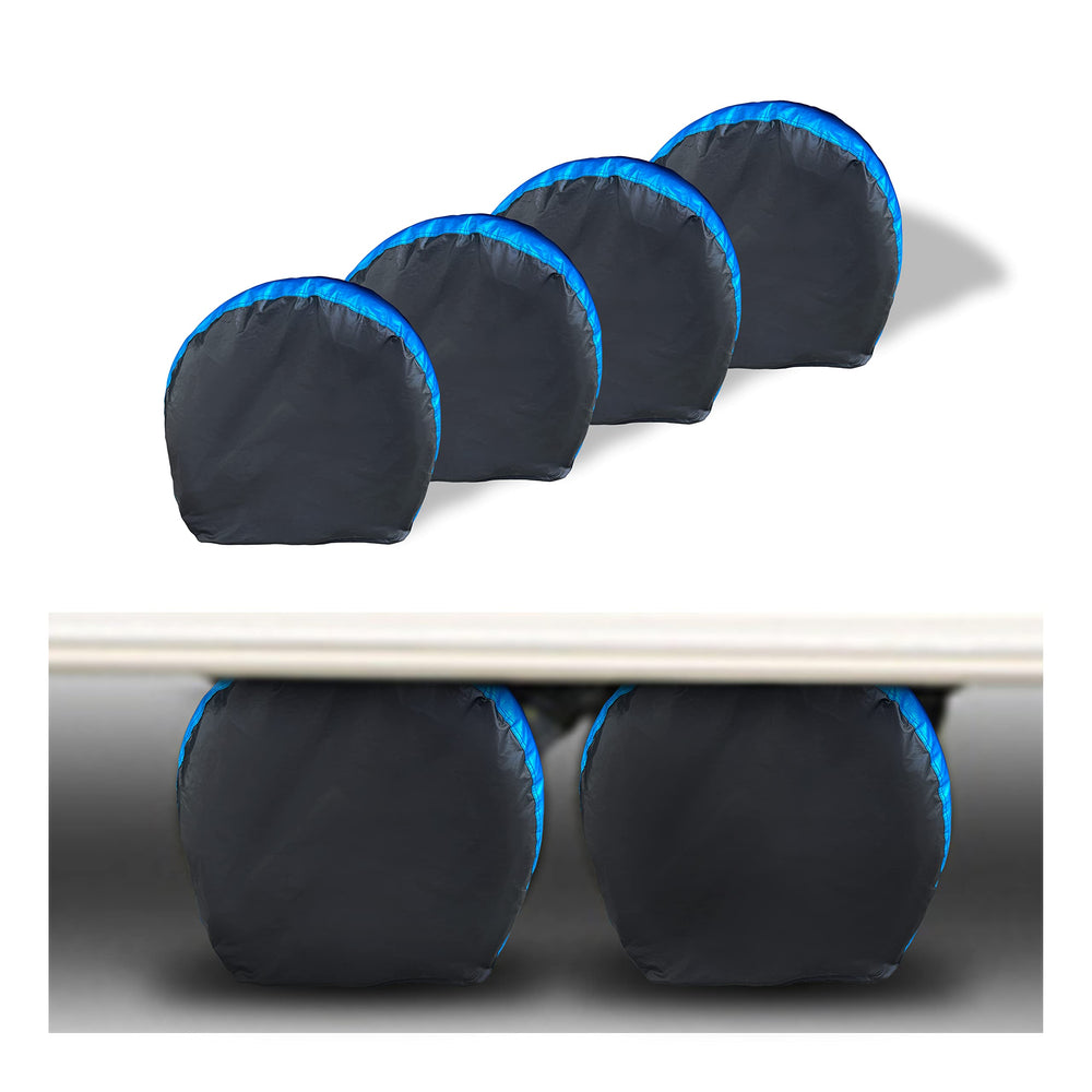 MORNYRAY front view of four packed tire covers showing protected appearance