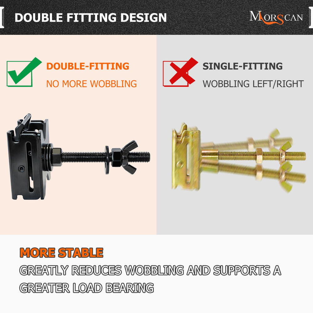 MorScan close-up of the double-slot plate highlighting dual engagement stability benefit
