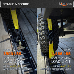 MorScan anchor installed in E-Track inside trailer demonstrating quick fit