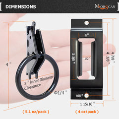 MorScan single-slot plate backside with screw holes for stable mounting benefit
