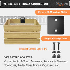 MorScan close-up of square mounting plate illustrating load distribution benefit