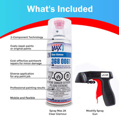 Moshify trigger attached in hand for comfortable, consistent spraying