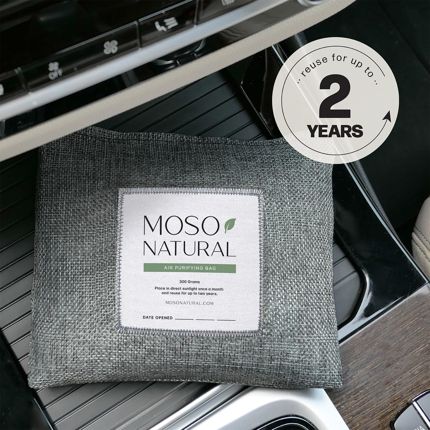 Moso Natural charcoal crumbled into garden soil for eco-friendly reuse