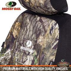 Mossy Oak elastic straps and hooks for fast, secure installation