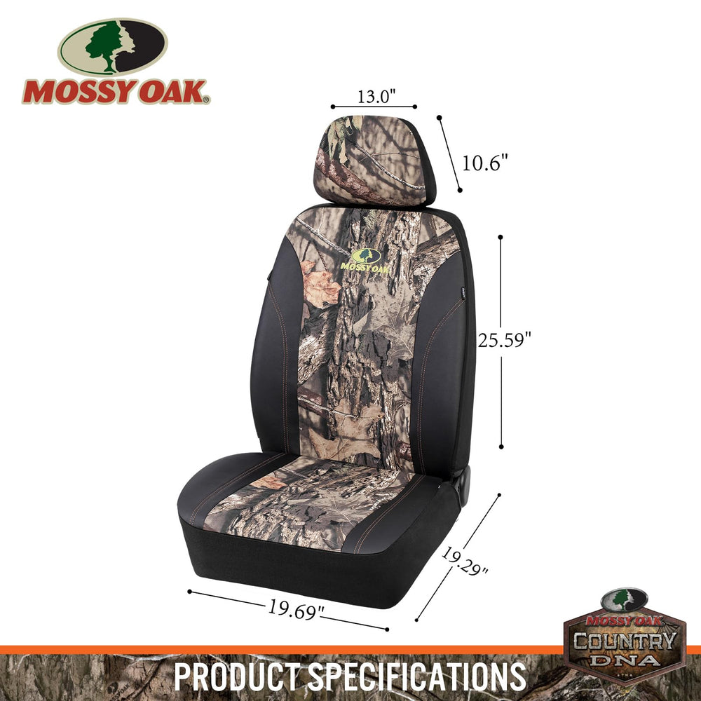Mossy Oak seat with headrest for scale, shows universal fit