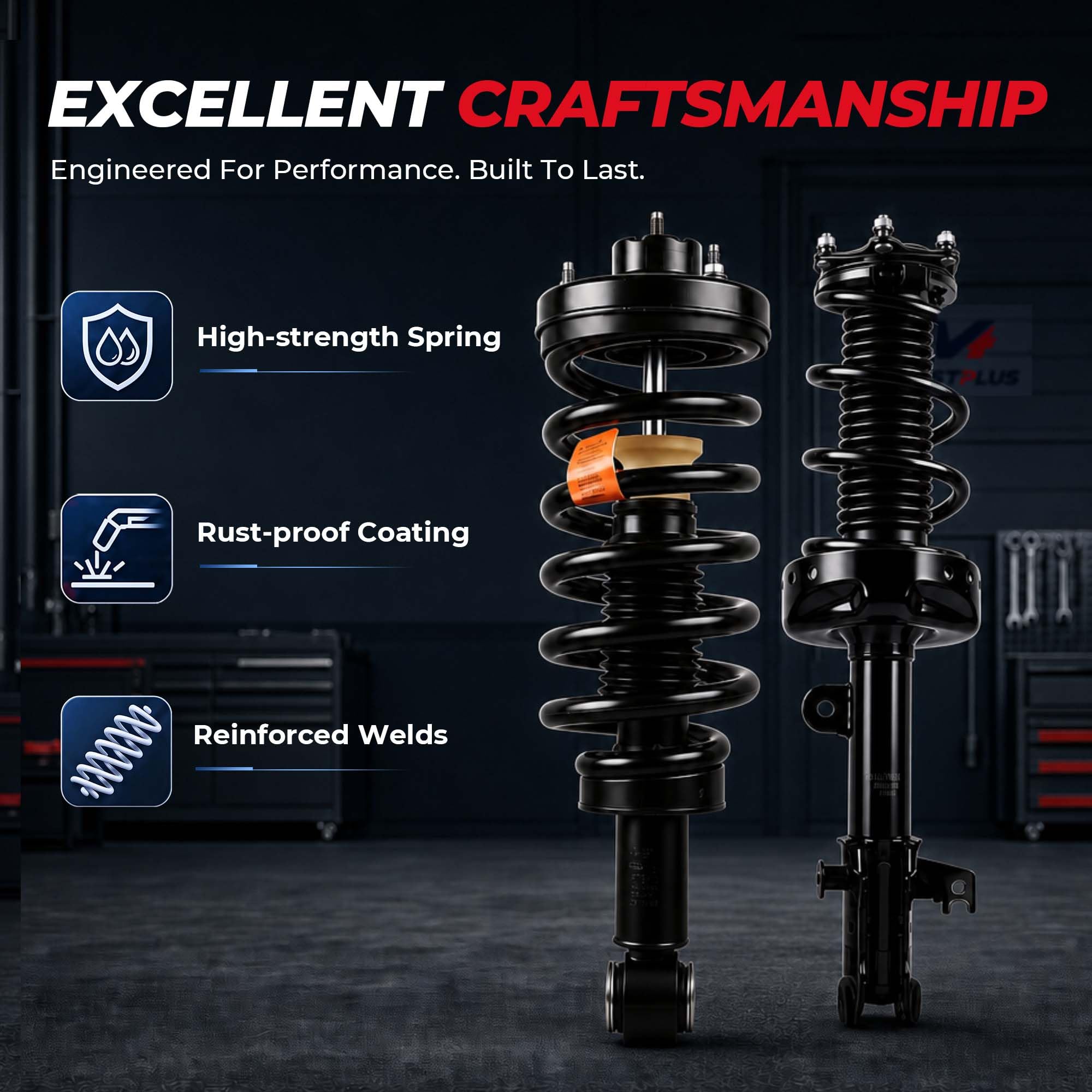 MOSTPLUS surface coating close-up displaying rust-resistant finish for extended life
