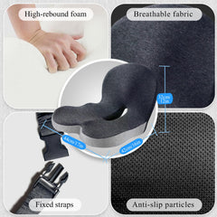 Mosxoed lumbar pillow close-up demonstrating lower-back support