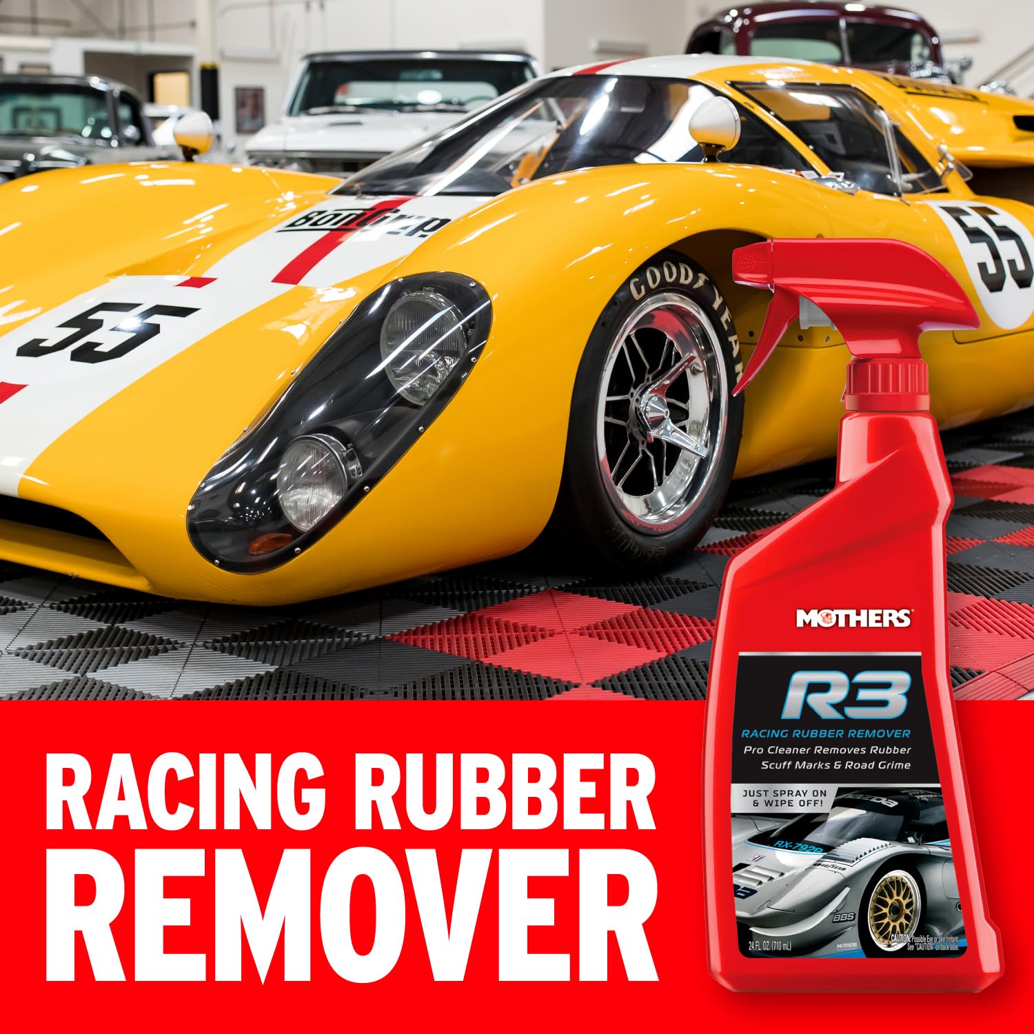 Mothers R3 aerosol spray pattern dispersing cleaner for even coverage