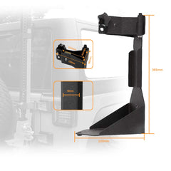 MOTLTECH close-up of welds and powder coat protecting against corrosion