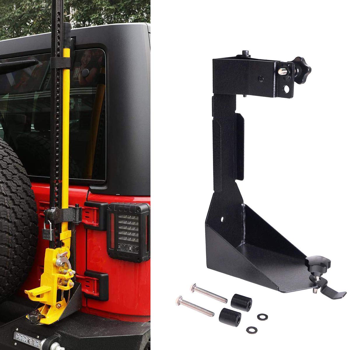 MOTLTECH hood bracket front view showing durable profile and easy access