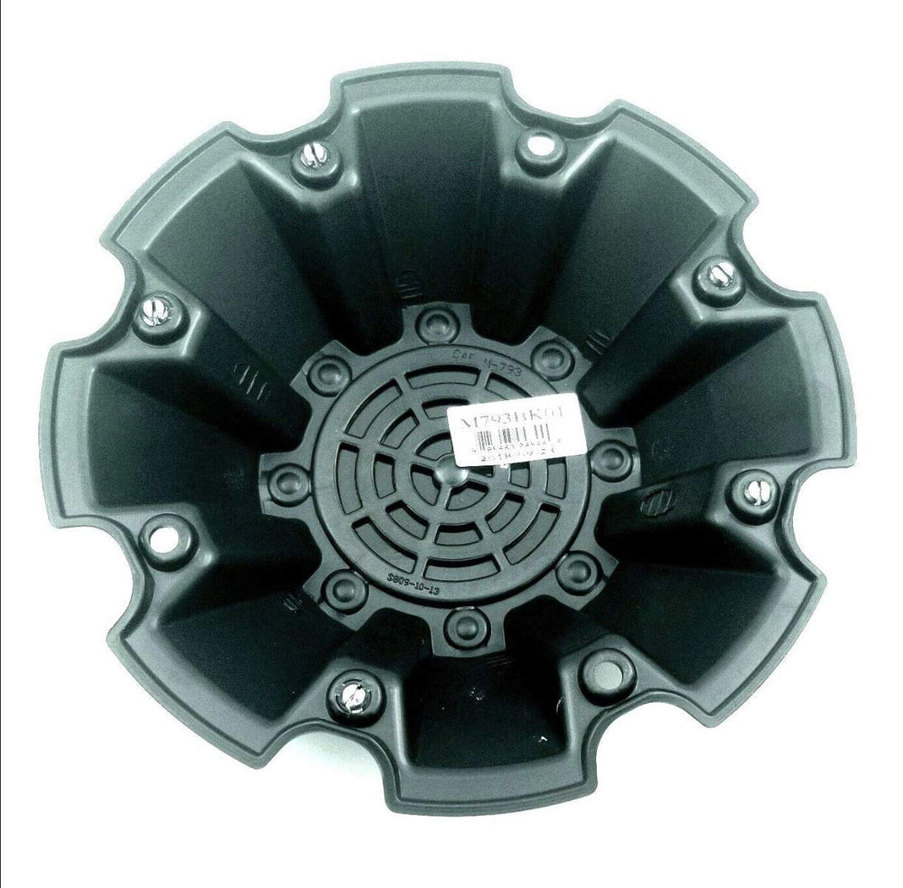 Moto Metal M793BK01 installed on MO962 wheel demonstrating fit and exposed lug compatibility