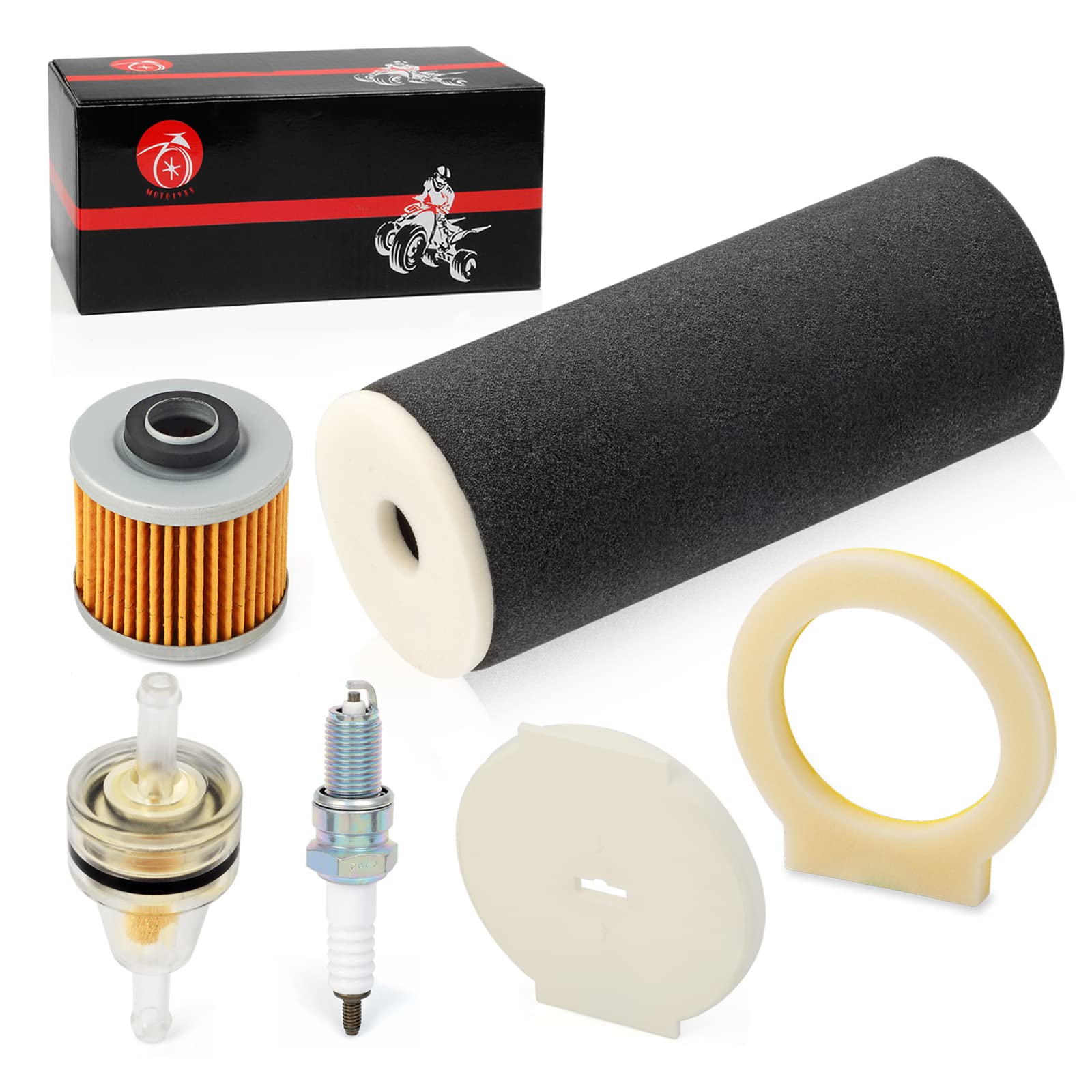 MOTO1988 air filter end cap installed in Yamaha Grizzly 600 airbox