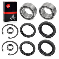 MOTO1988 dust seals arranged topview showing size differences benefit: correct seal selection