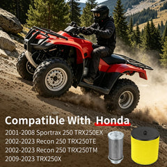 MOTO1988 filter body close-up showing durable construction benefit