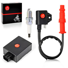 MOTO1988 front packaging showing ignition kit, assures correct parts fit