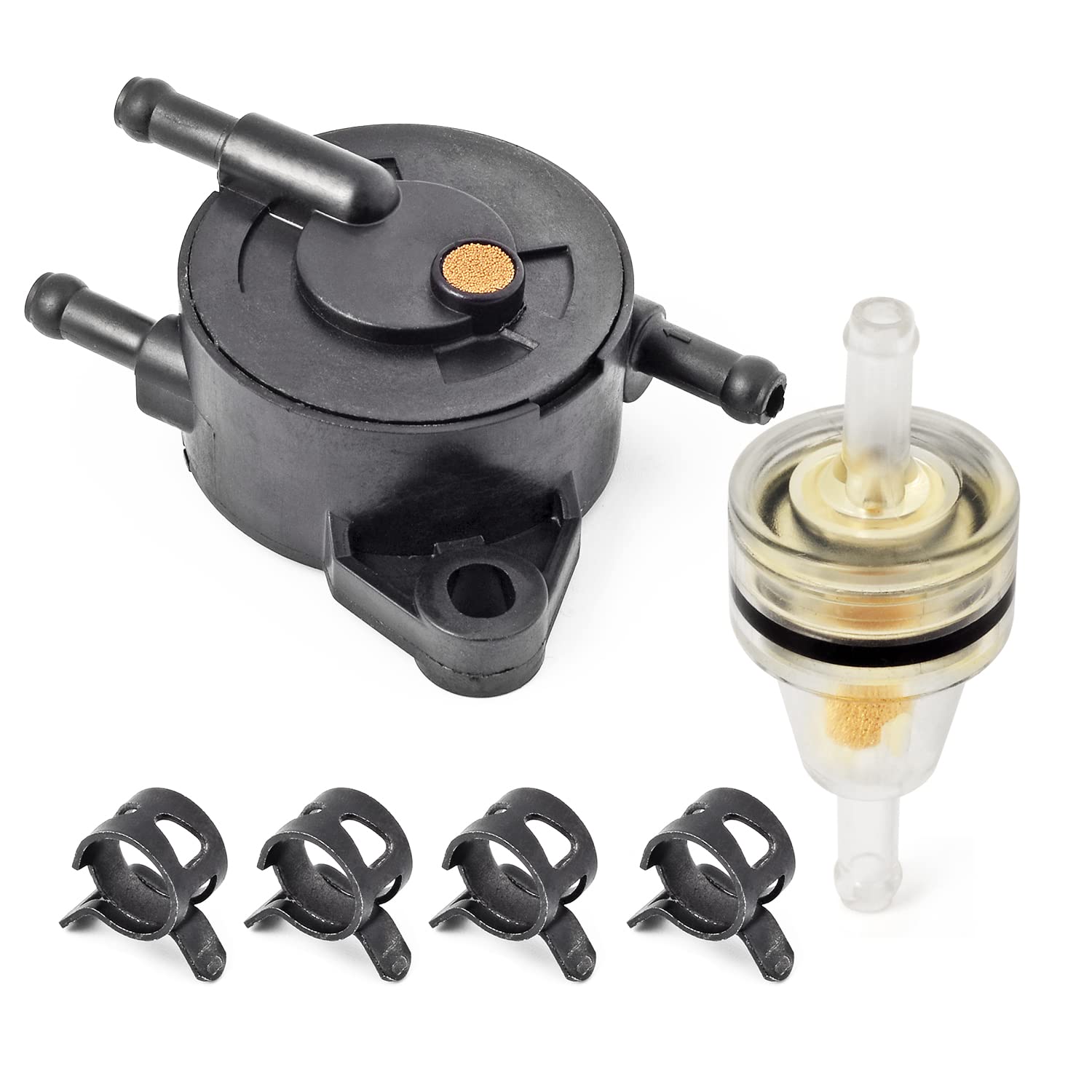 MOTO1988 pump installed inside fuel tank illustrating direct fit and correct orientation
