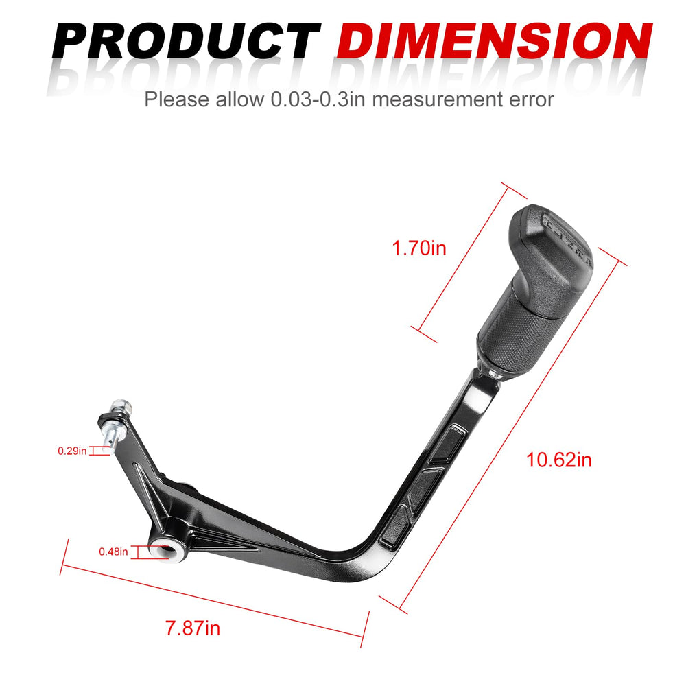 MOTO1988 shifter knob close-up highlighting ergonomic grip and comfort benefit