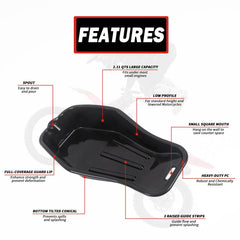 MOTO4U side view highlighting the 9 cm low profile for tight clearance