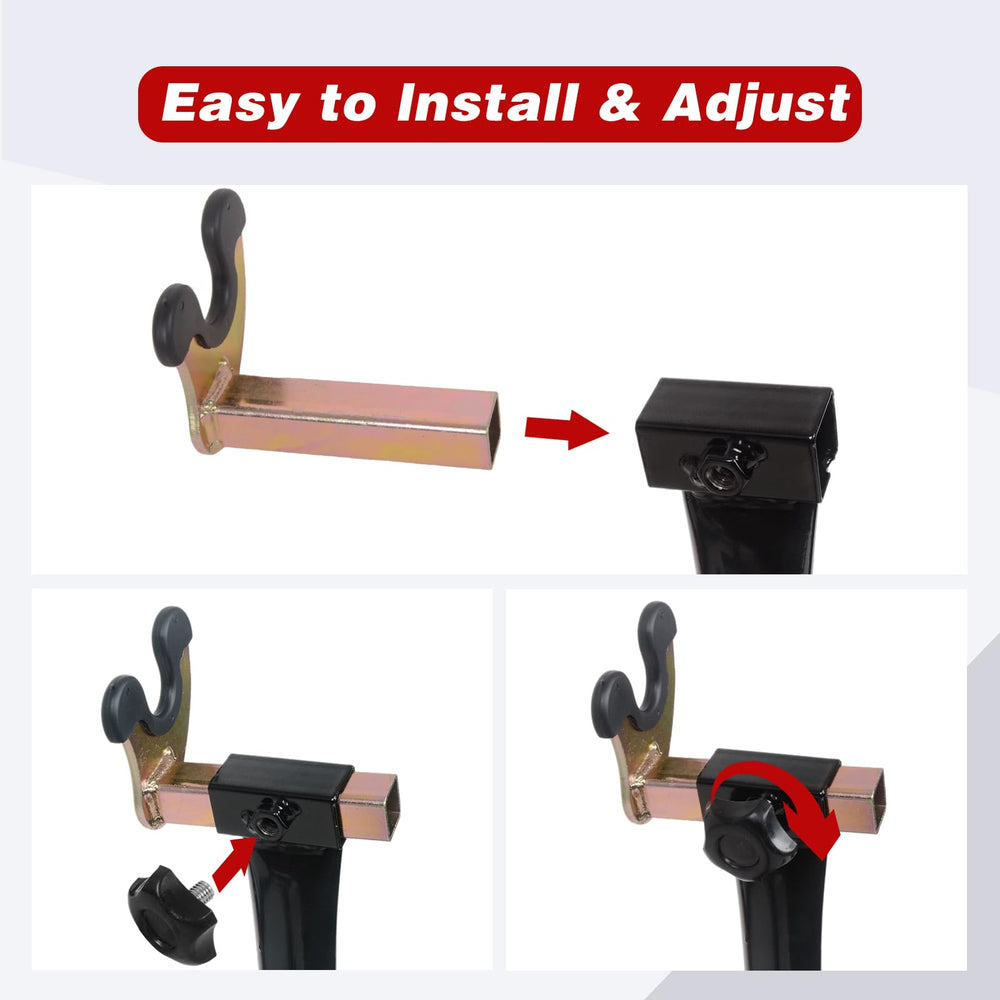 MOTO4U supporting a motorcycle swingarm for safer maintenance