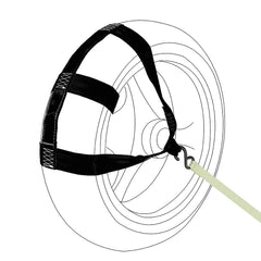 MOTO4U rear wheel strap front packaging showing product and brand benefits